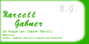 marcell gabner business card